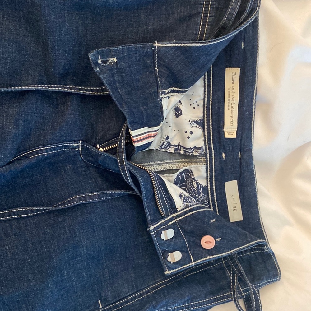 Anthropologie Pilcro and the Letterpress Denim Jeans, size 26, like new
